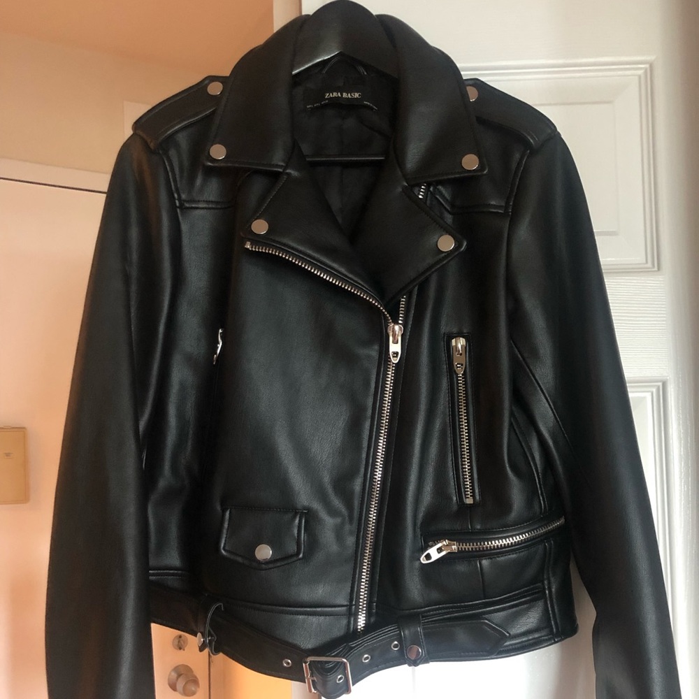 Zara leather jacket
